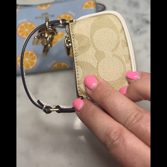 Coach Bundle - Mini Nolita Charm and Citrus Wristlet - Picture 4 of 11